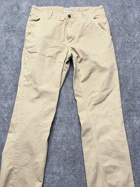 Kavu Pants Mens 34x32 Khaki Straight Leg 100% Cotton Outdoor Casual Hiking